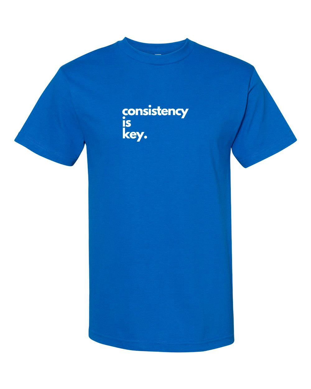 consistency is key. Signature Tee - Blue