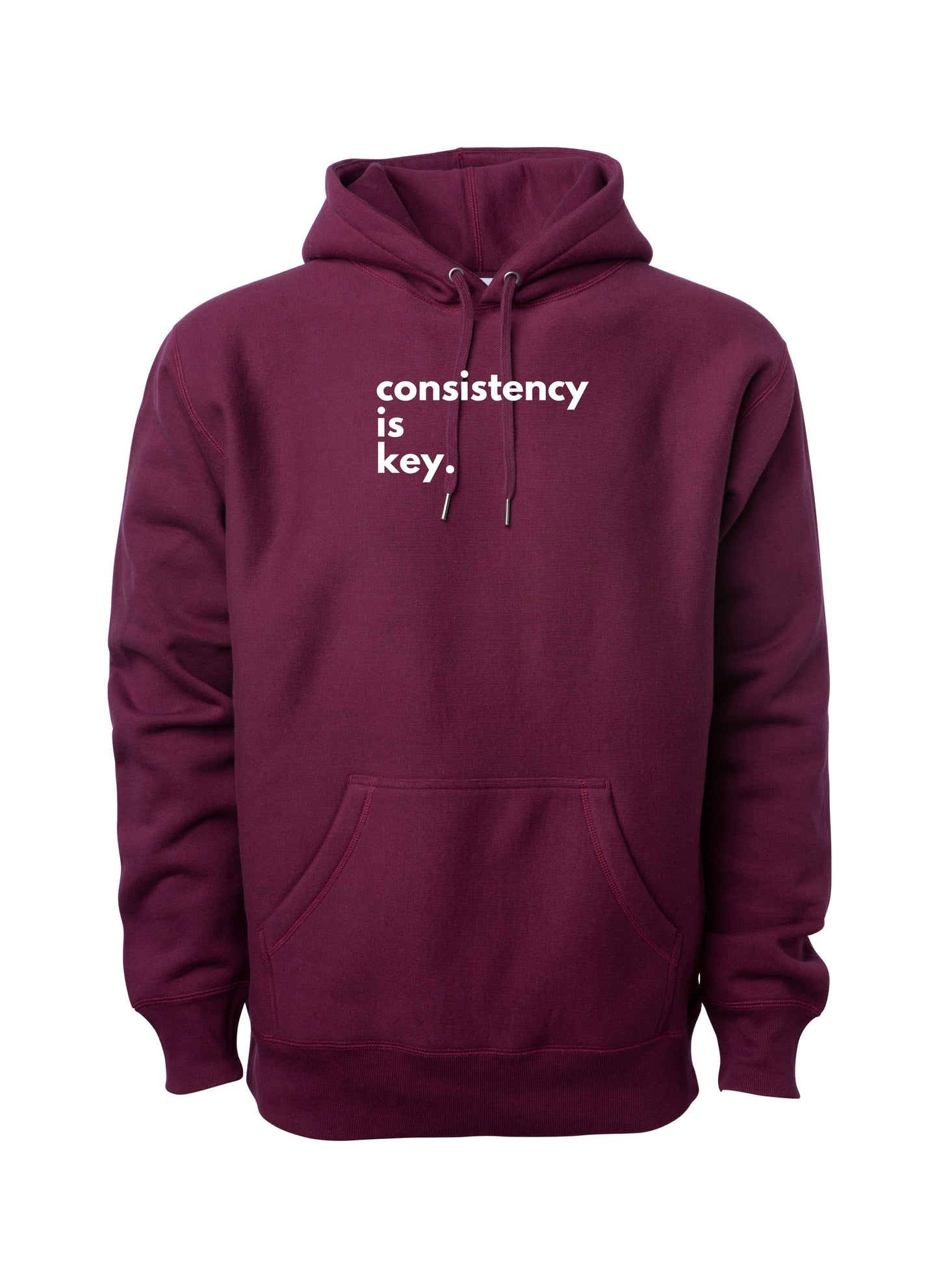 Signature Premium Heavyweight Cross-Grain Hooded Pullover - Maroon