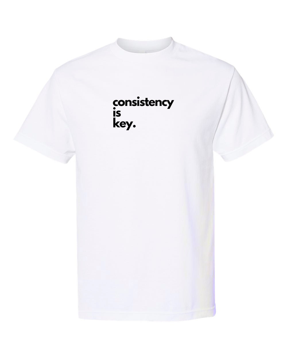 consistency is key. Signature Tee - White